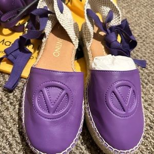 Valentino espadrilles purple size 6 NWT